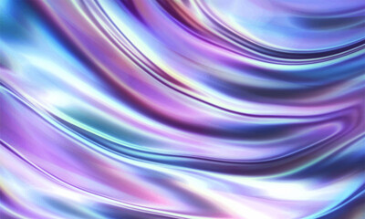 Abstract neon silk texture background design with smooth waves.