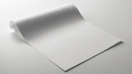 White roll of paper suitable for various office, craft, or art uses
