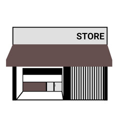 a very nice icon or vector illustration of a shop building