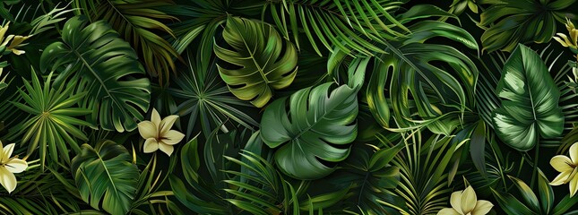 Nature-Inspired Vibrant Leaf and Tree Pattern