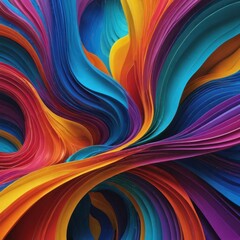 Abstract Colorful Swirling Background.