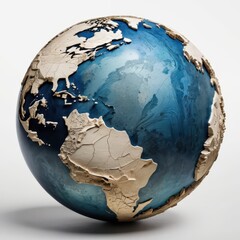 Cracked Earth Globe.