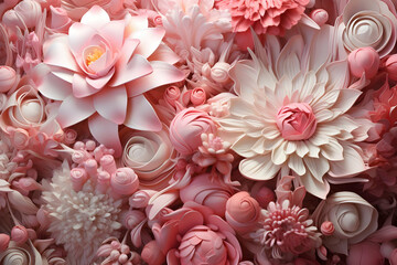 Pink Paper Flower Bouquet