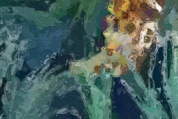 Oil paintings and various flowers, monkeys, tropical leaves, tigers, and other beautiful animals