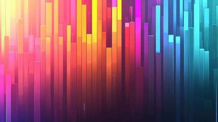 Colorful bar graph background with vibrant bars and axis labels, great for educational and statistical presentations