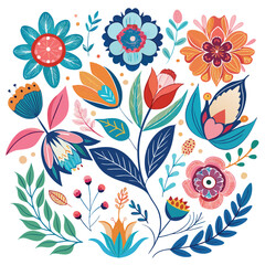 Set of floral universal artistic templates white background. ready for print greeting cards, invitations, flyers and other graphic design