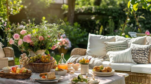 Join us for a delightful summer garden party with elegant décor and refreshing refreshments!
