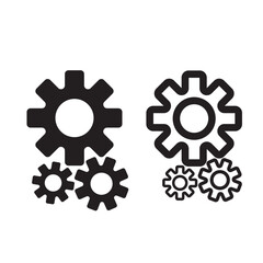 Gear icon. Simple illustration of gear vector icon for web design