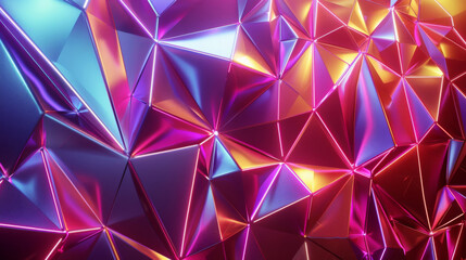 Electro-Glitter: 3D Shapes Spark with Neon & Dazzling Effect