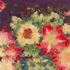 Oil paintings and various flowers, including cats, dogs, roses, peonies, chrysanthemums, monkeys, tropical leaves, tigers, and other beautiful animals