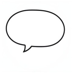 Hand-painted speech bubble icon. Generative ai