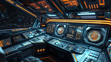 Obraz premium electronic circuit board with computer