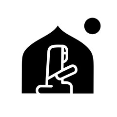 pray icon design glyph style