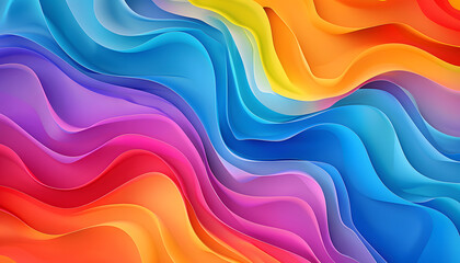 Fototapeta premium Colorful wallpaper with smooth color transitions
