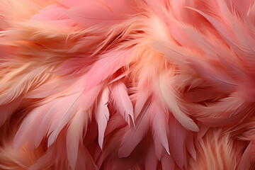 Obraz premium Soft Pink Feathers Texture