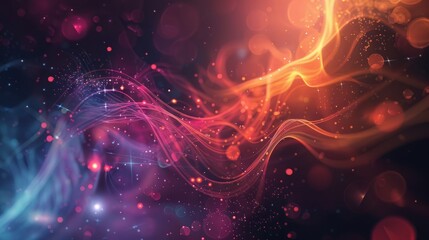 Abstract science background featuring intricate molecular structures and dynamic particle effects on a futuristic blue gradient, ideal for research, innovation, and technology themes