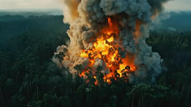 Explosive Forest Chaos