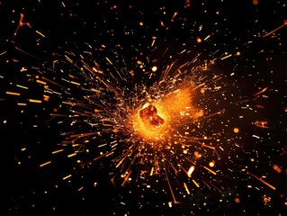 Fototapeta premium explosion of fireworks