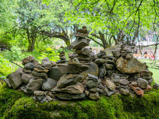 Mani Stone Pile in Tibet