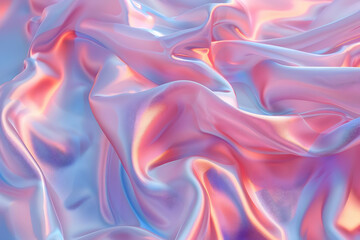 Obraz premium Holographic Pink Fabric Texture