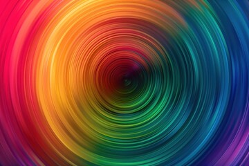 Obraz premium Rainbow colored circles multicolored pattern