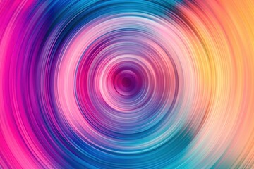 Colorful abstract circle of multicolored lines