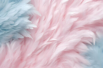 Soft Pink and Blue Feather Texture Background