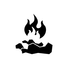 burning concept line icon. Simple element illustration.burning concept outline symbol design.