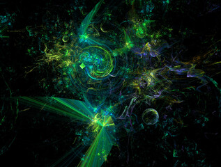 Imaginatory fractal abstract background Image