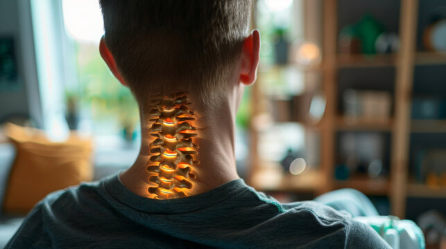 Home Remedy Needed: Man Shows Signs of Neck Discomfort