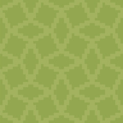 rhombus and squares. classic abstract geometric ornament. vector seamless pattern. green repetitive background. fabric swatch. wrapping paper. continuous design template for linen, textile
