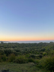 sunrise in the mountains