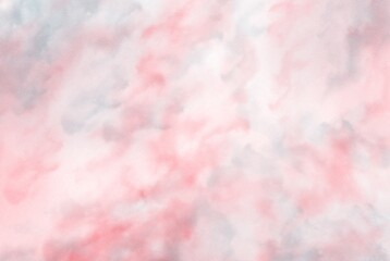 Fuchsia watercolor grungy texture background. Pastel watercolor paint strokes texture background.