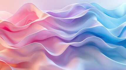 Soft pastel wave pattern background with large copy space, more clarity with clear light and sharp focus, high detailed