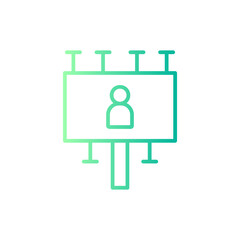 billboard gradient icon