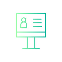 online voting gradient icon