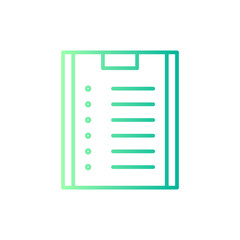 clipboard gradient icon