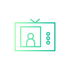 tv show gradient icon