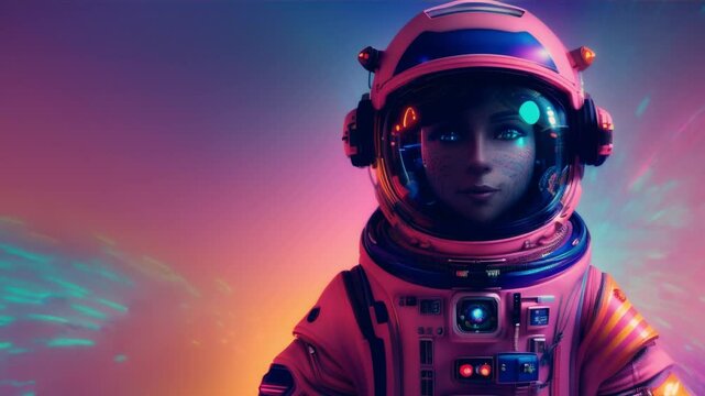 Anime Astronaut Poster ,generative ai