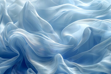 Blue Sheer Fabric Background