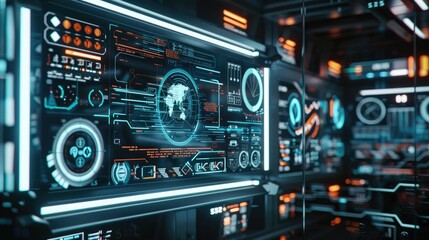 Floating holographic interfaces in a dark room