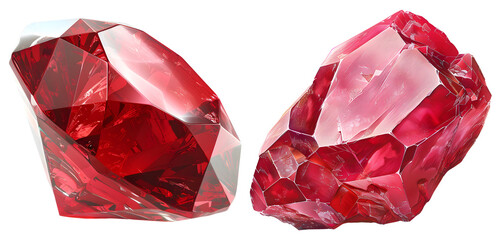 Textured Natural Red Ruby Gemstone