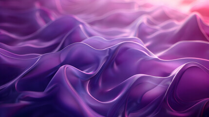 Obraz premium Abstract Purple Silk Waves