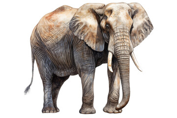 Obraz premium elephant isolated on white