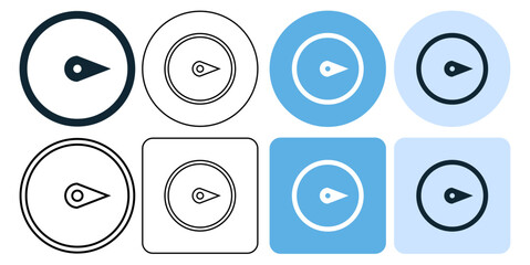 east point, Compass Navigation, vane direction, trip discover, journey icon symbol stroke line and glyph