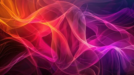 Gradient geometric shapes forming a dynamic pattern