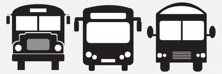 Bus icon set. bus vector icon. EPS 10