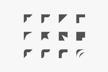 Arrow head, bullet vector set collection