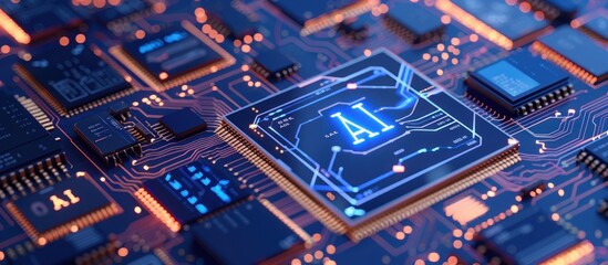Obraz premium AI Chip: The Future of Technology