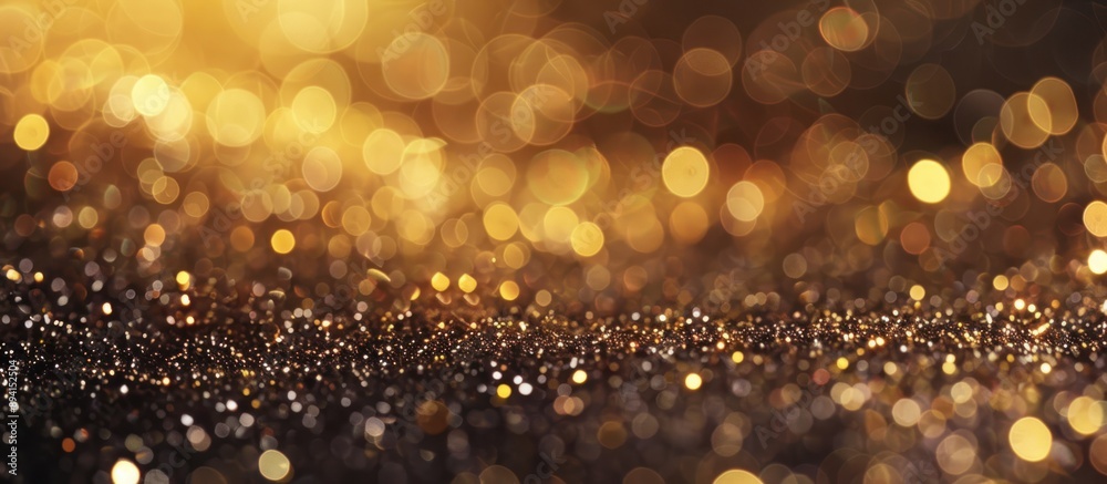 Poster Golden Glitter Abstract Background